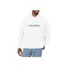 Calvin Klein Solid Logo Embroidered Hoodie Men hoodies White 40CM271-540