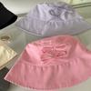 Sunscreen Bow Bucket Hat Wide Brim Canvas Basin Hat Outdoor Bowknot Fisherman Hat  Famale