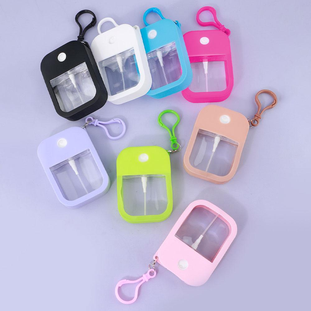 1Pcs Plastic Card Bottle Perfume White Pink Blue 38/45ml Water Mist Spray Bottle for Hand Sanitizer Oral Spray Sprayer