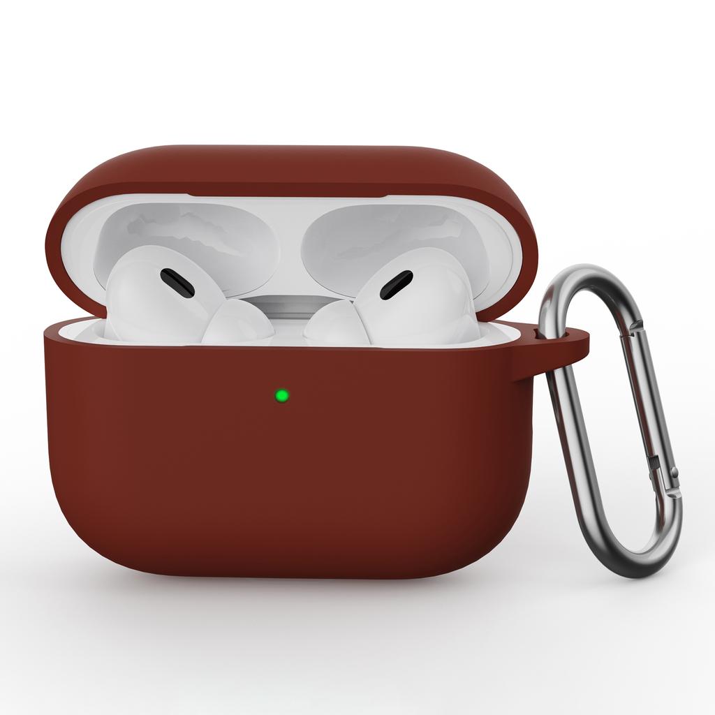 For AirPods Pro 3 Silicone Case Earphone Protective Cover with Carabiner