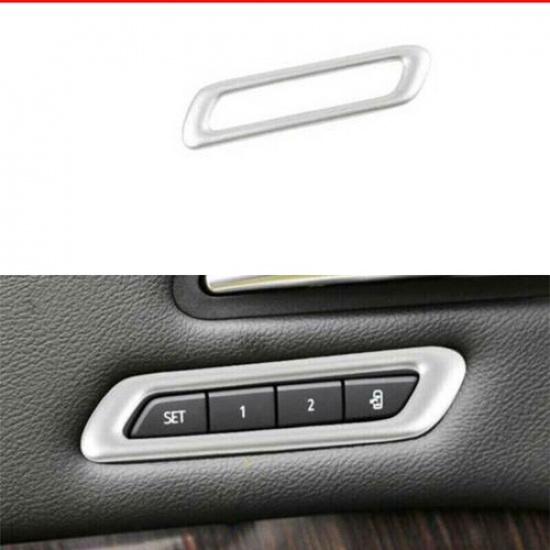 For Cadillac XT4 - Matte Silver Seat Memory Switch Frame Cover Decor 1pc