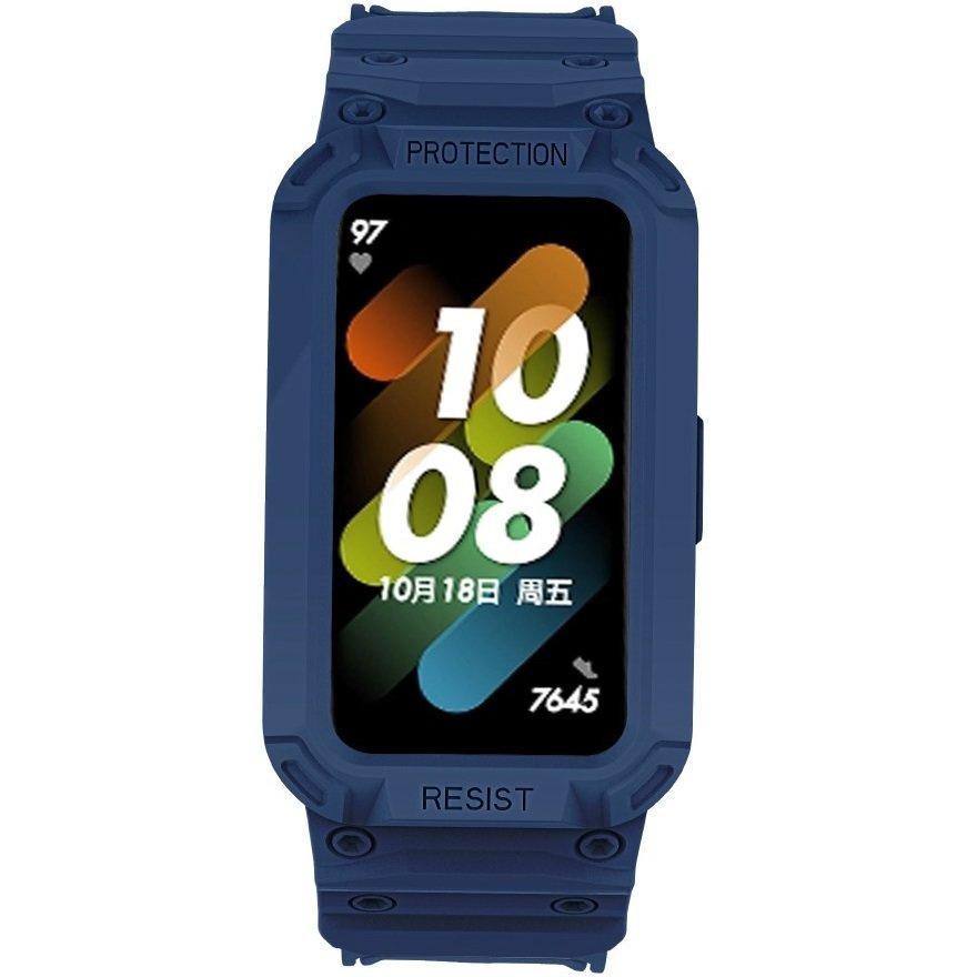Strap with Case for Huawei Band 6 / Huawei Band 7, Blue