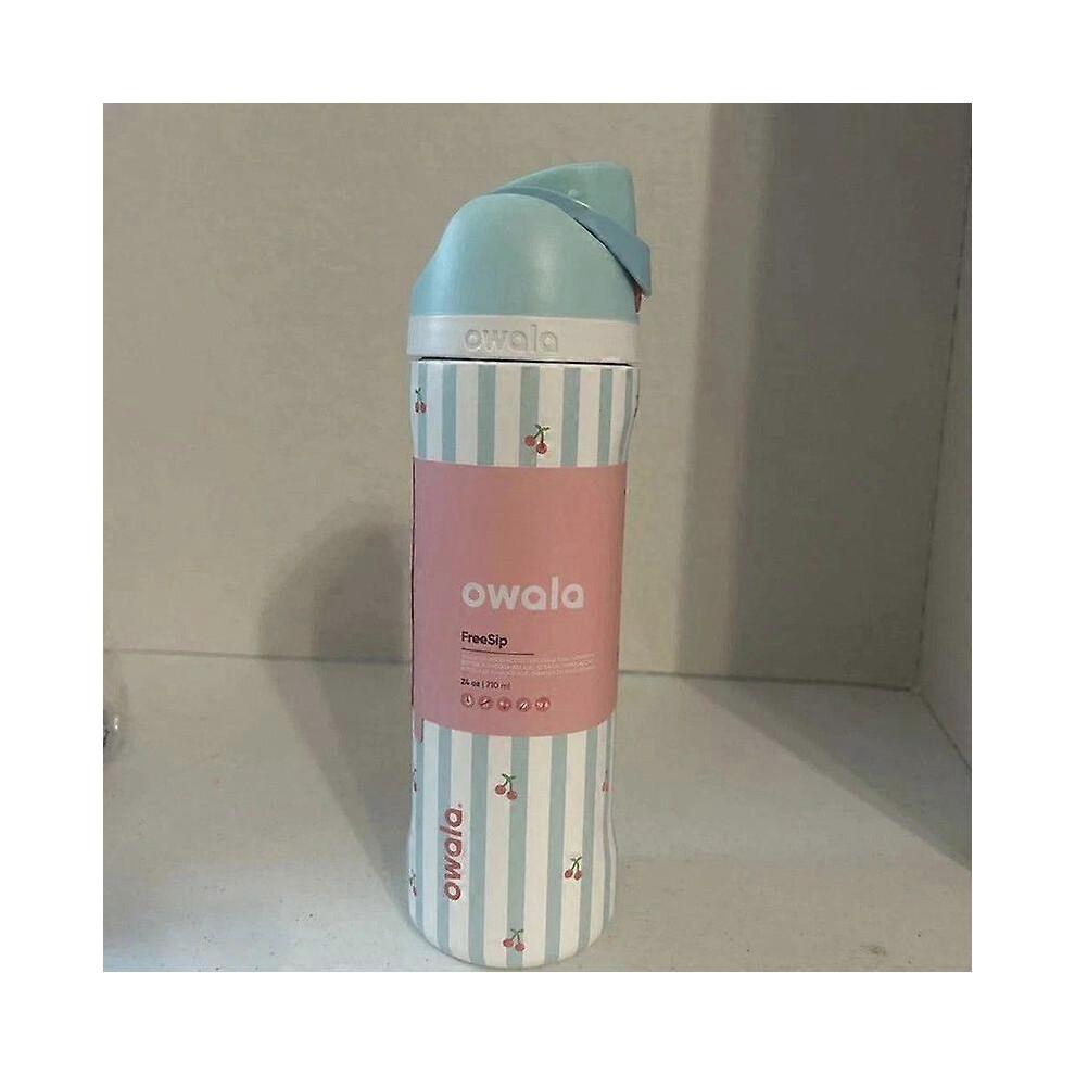 Owala 24 Oz Birthday Bash PILLOW FIGHT Cherrys FreeSip Insulated Water Bottle