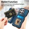 For Xiaomi 15T Retro PU Leather Case Phone Cover with RFID Blocking Card Holder/Ring Holder