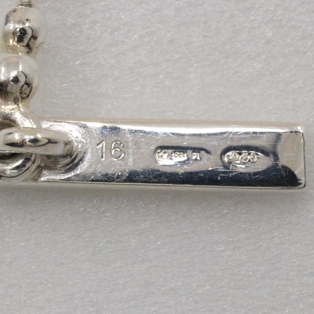 GUCCI Interlocking G Bracelet Ball chain Red Silver925 20.8g unisex Used