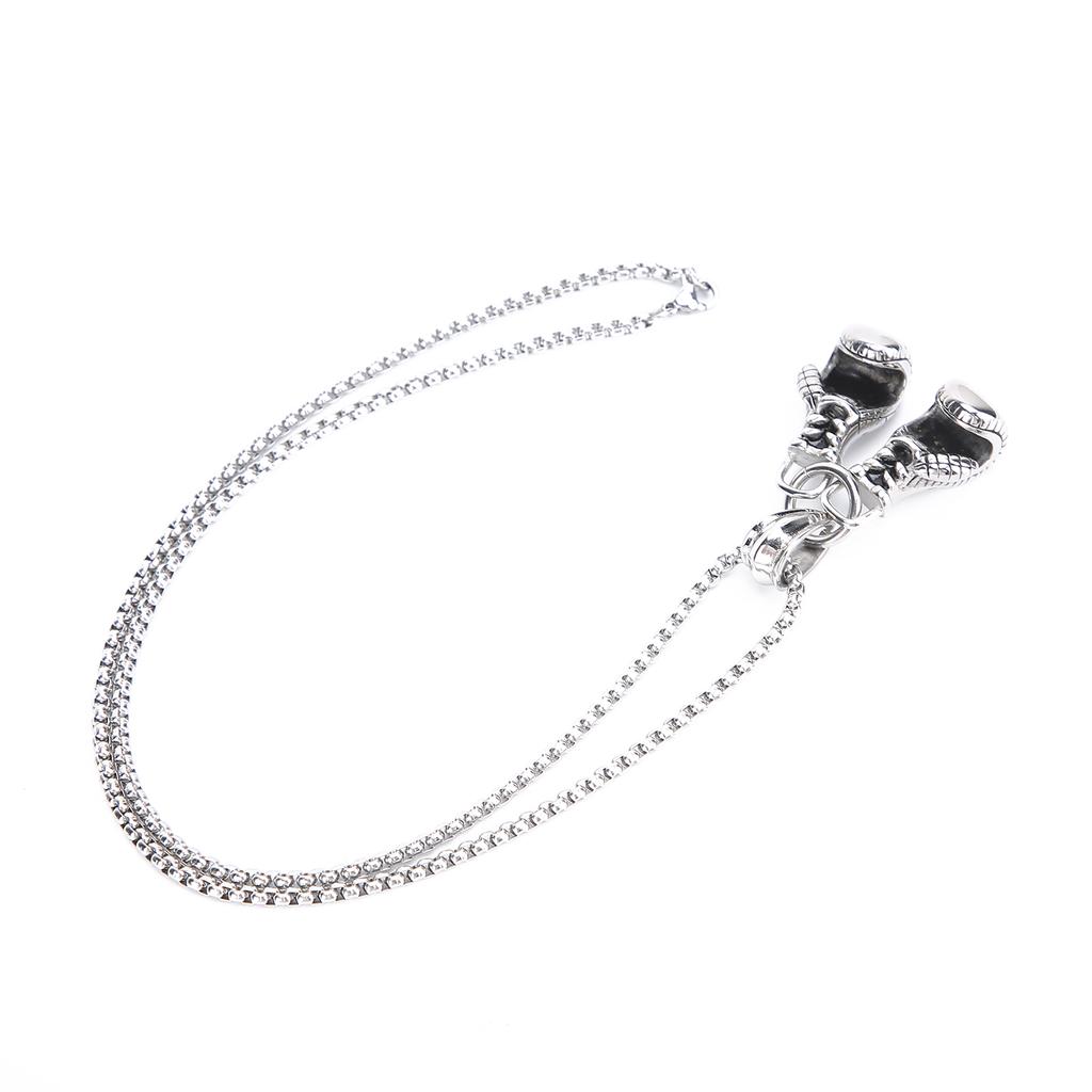 Boxing Glove Pendant Necklace Hip Hop Style Jewelry Necklace Gift Clothes Accessory