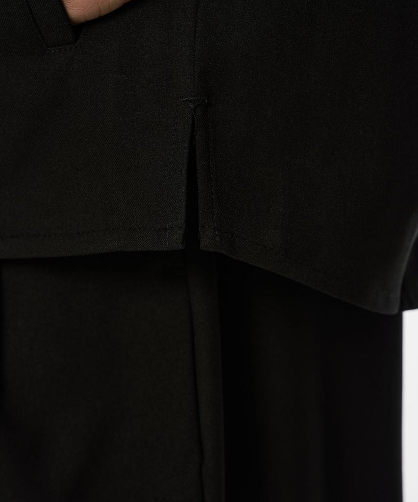 CODEMORPH Wool-Like Shirt Jacket Black