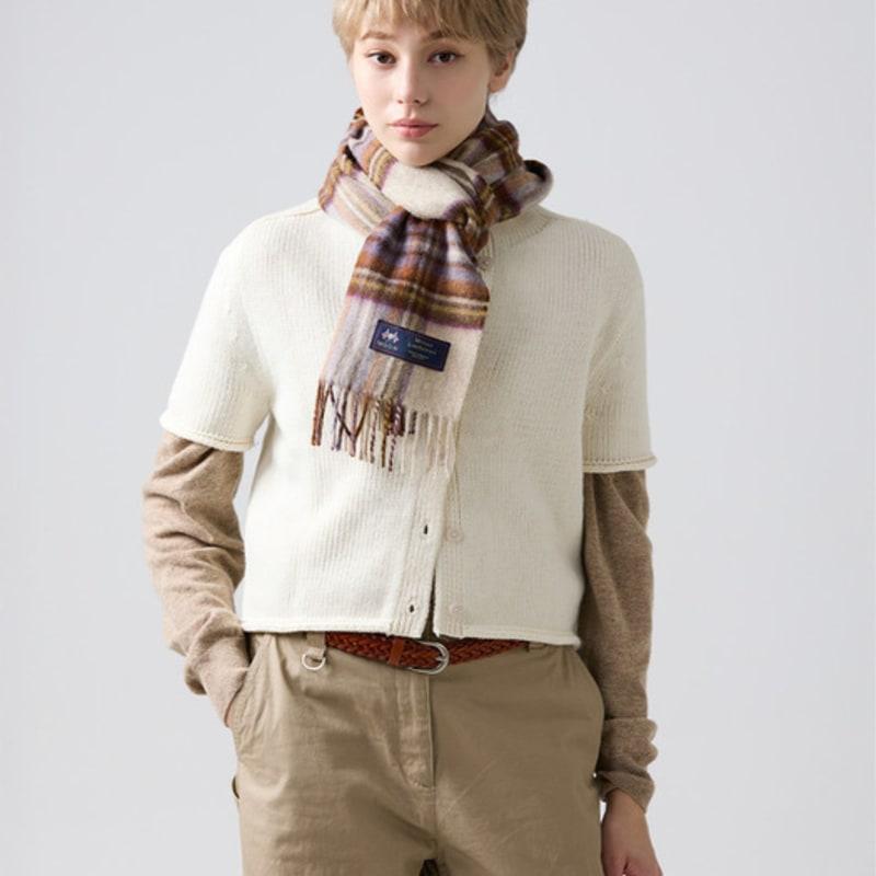 ABRAHAM MOON Merino Wool Muffler 25cm - Dress Header