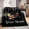 Custom 1Pc Custom Anime Character Fleece Flannel Blanket Soft Warm Cozy Office Throw For Bedroom Couch Travel Birthday Xmas Gift