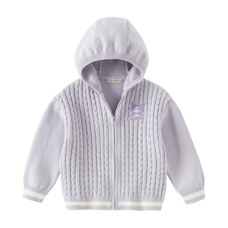 Dave & Bella Kuromi Girls Hooded Knit Cardigan 160cm