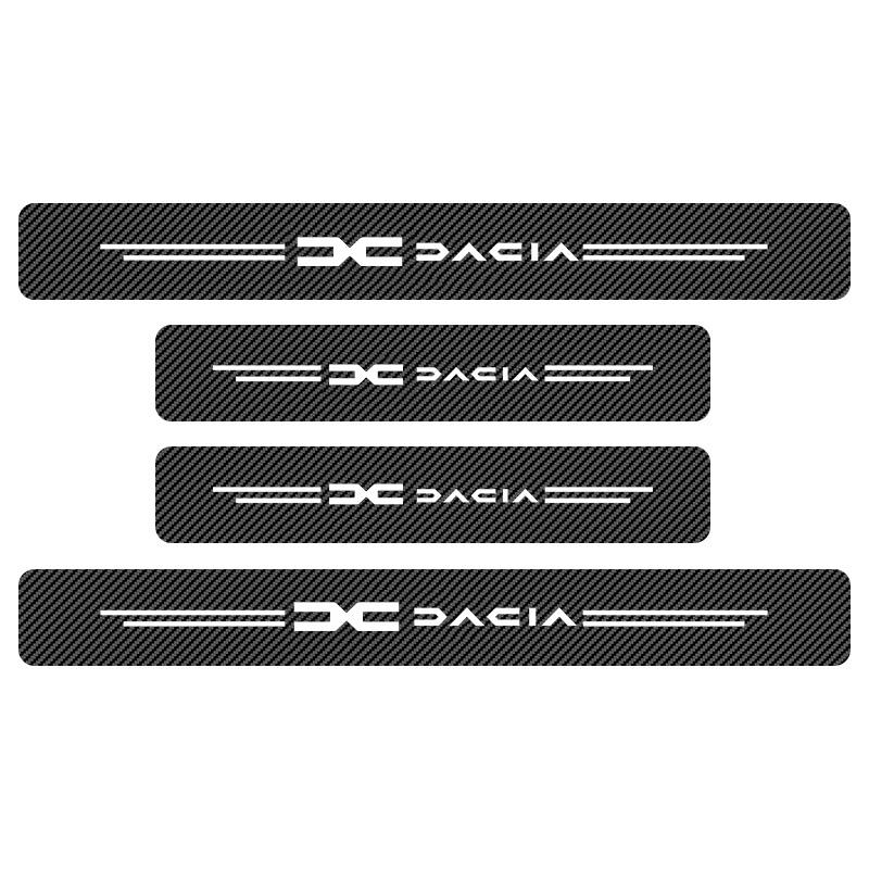 Carbon Fiber Car Sticker Trunk Protective Strip Anti Scratch Decal For Dacia Duster Logan Sandero Lodgy Dokker Stepway Mcv 2