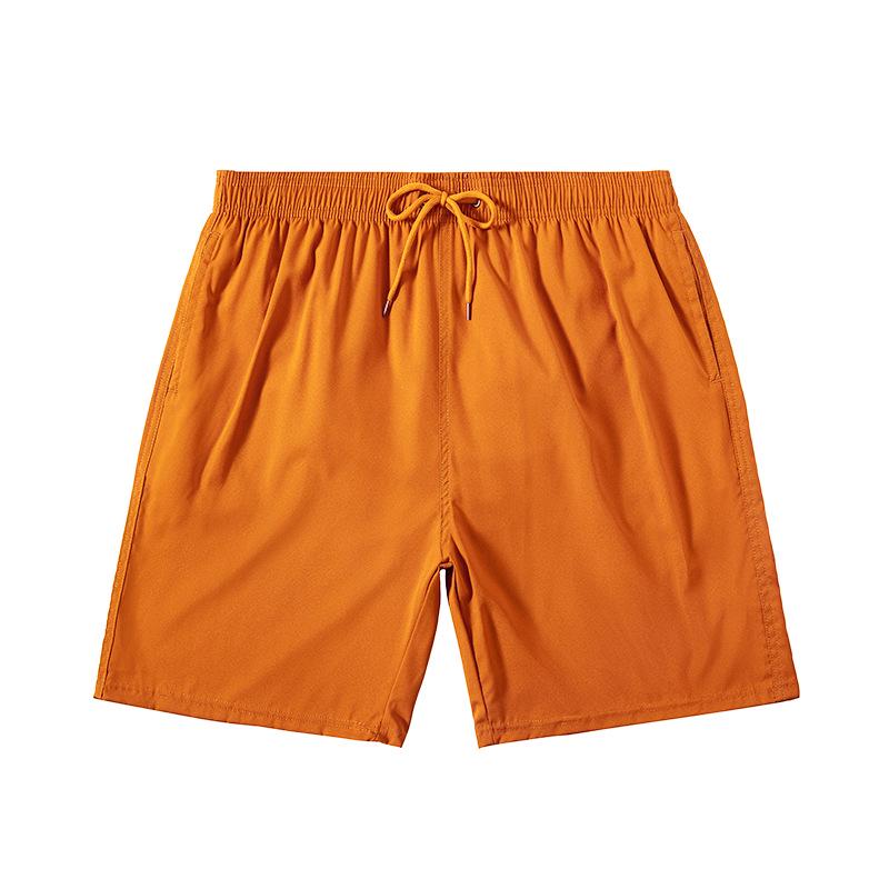Herre ensfarget strand-surfeshorts - Casual sportsshorts i stor størrelse