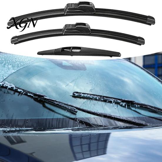 Weatherproof Vehicle Wiper Blades 3 Pcs Windshield for Suzuki SX4 2006-2020, 26" Replacement Parts + 14" 10" Original Equipment Automotive Easy