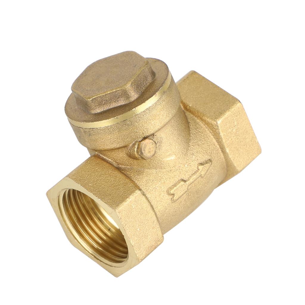 3/4" NPT Brass Water Oil Gas Swing Check Valve Threaded Plumbing Fitting