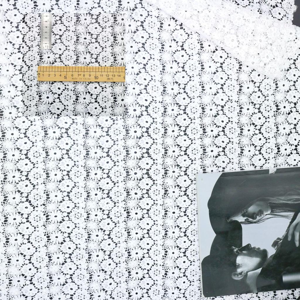 Autumn And Winter Milk Silk Embroidered Fabric Chinese Style Dress Dress Dress High-End Lace Fabric