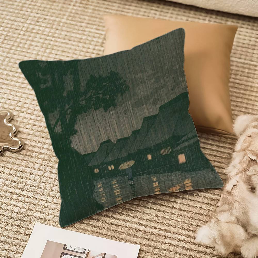 H-asui K-kawases Pillow Case Anti-dustmite Invisible zipper Sofa Bed