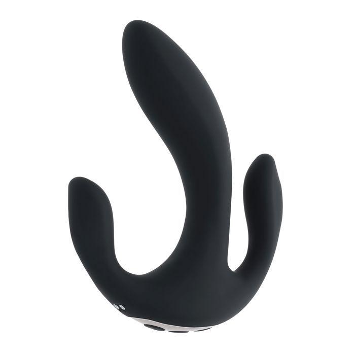 Vibromasseur - PLAYBOY - Triple Threat - Noir - Soyeux et lisse - 3 moteurs puissants