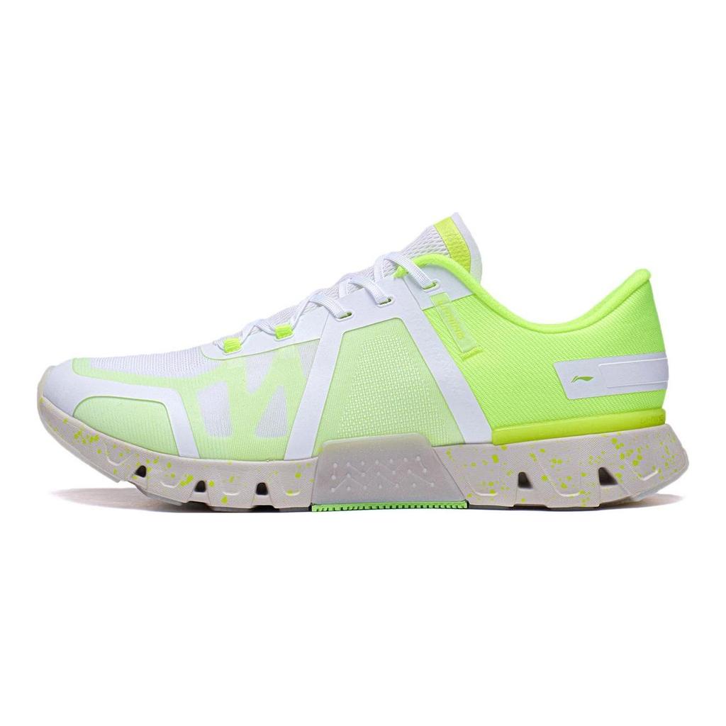 Li Ning Antelope Spirit Cushioning Slip Resistant Abrasion Resistant Low Top Training Shoes Women's Green White AFVT004-14