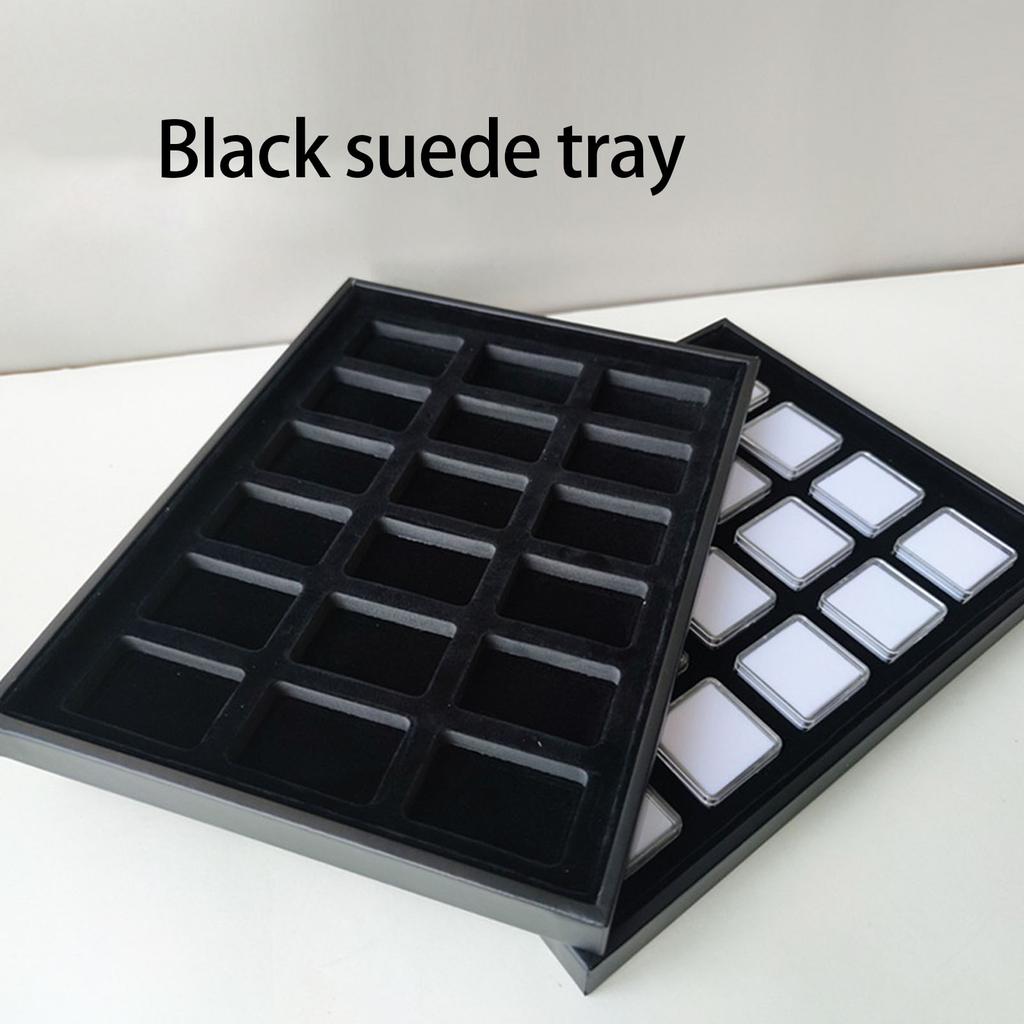 Stylish Gemstones Display Boxes Diamonds Storage Organizer with Clear Lid for Jewelry Rhinestones and Small Crafts