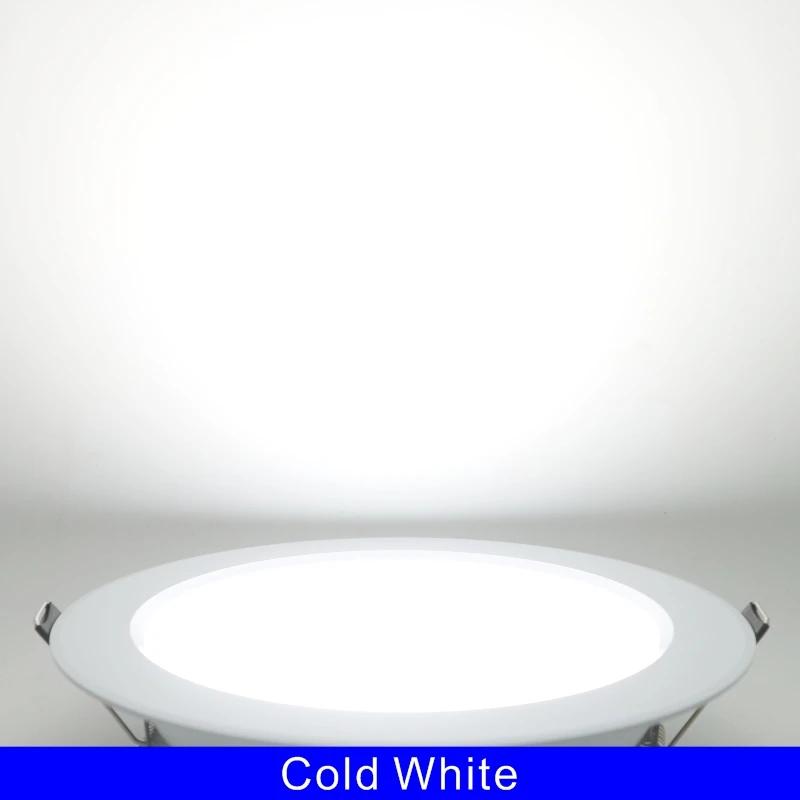 10 stk/parti DC 12V 24V Led Downlight 5W 9W 12W 15W 18W Innfelt taklys 3/4/5 tommer Rundt Panel Down Light Spotlight