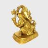 100% Pure Brass Idol, God Ganesha Ganapathi Vinayak Heavy Metal Statue, Gold