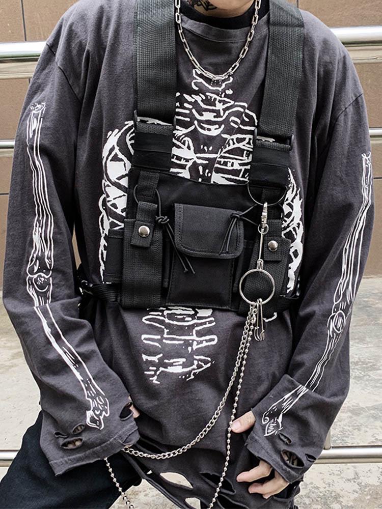 Unisex Chest Bag Vest: Tactical, Hip Hop, Cool Waist Backpack