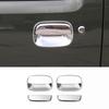 TESIN Car Door Handle Bowl Decoration Cover Stickers for Suzuki Jimny 2007-2012 2013 2014 2015 2016 2017 Exterior Accessories