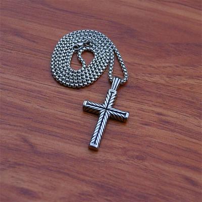 Vintage Jewelry Necklace Fashion Cross Pendant Stainless