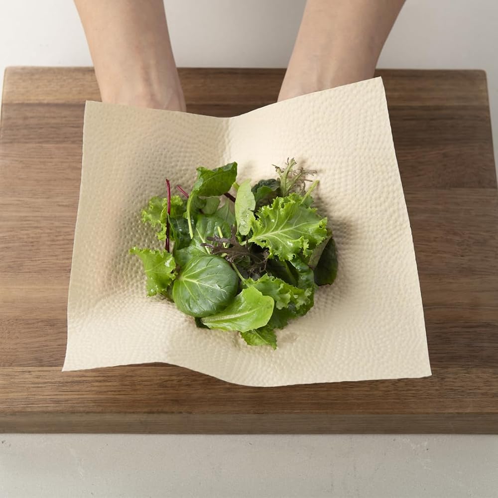 Japanese Product Eliere Kitchen Towels Ultra Absorbent Unbleached 100 Cuts Rolls
