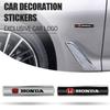 AAALZ1 3D Car Metal Emblem Body Fender Trunk Decoration Stickers Accessories For Honda Civic Accord Fit DOHC Crv Jazz City VTEC Odyssey