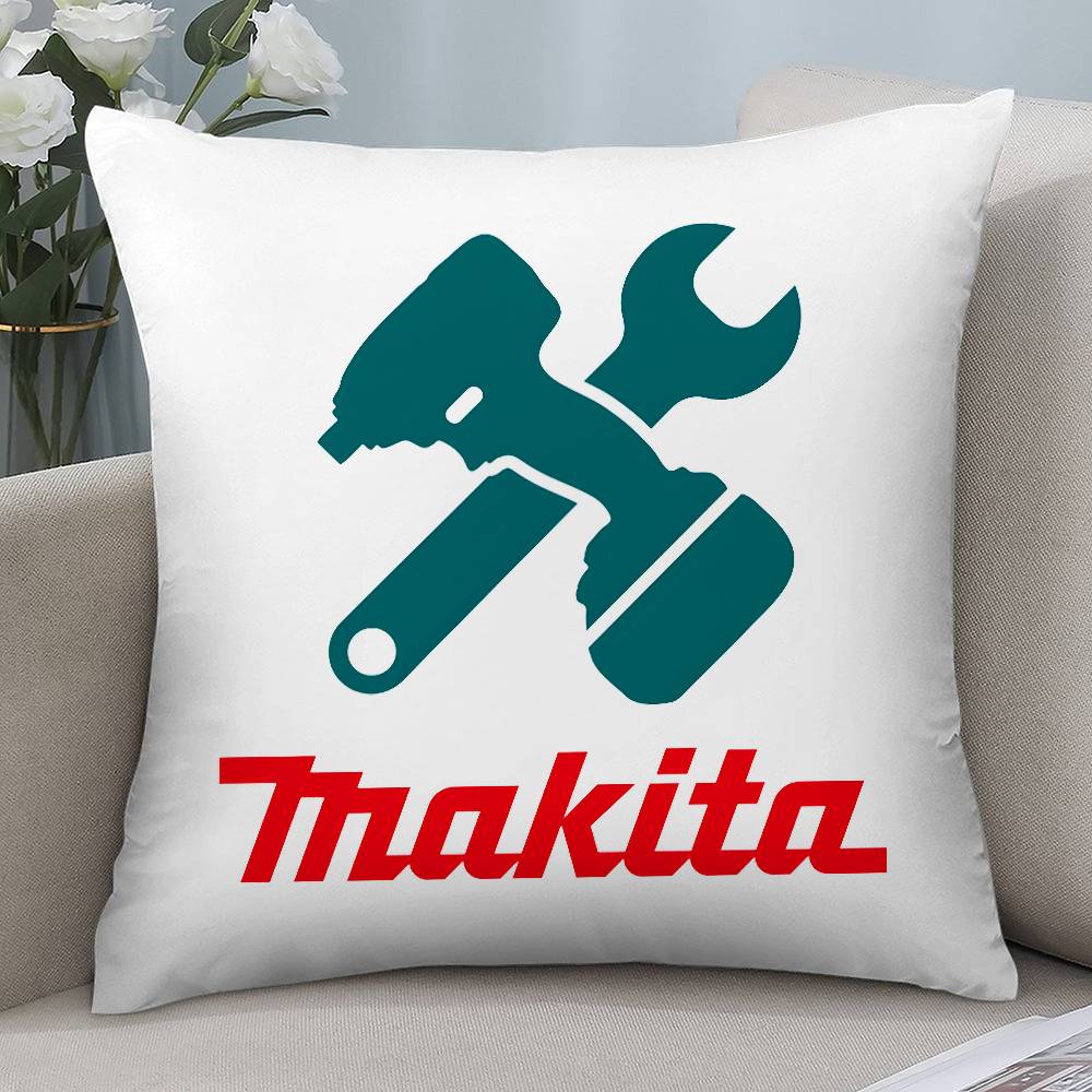 Cool Funny M-Makitas Pillow Case Short plush Double-sided Print Square Throw Pillow Covers Sofa Home Cushion Decor