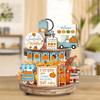 Autumn Harvest Farmhouse Decor Bundle with Pumpkin Patch Scarecrow Truck Signs and Table Centerpieces for Fall Tiered Tray