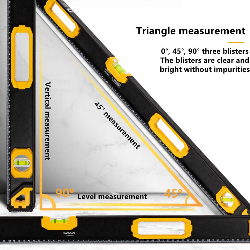 Magnetische Hochpräzisions-Wasserwaage Hochlagerlineal Hebelblasen-Wasserwaage für Heimwerker-Heimdekoration Messwerkzeuge