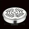 New 1pc Stainless Steel Mosquito Coil Box Cover Mosquito Coil Tray Large Ash Tray Outdoor Portable Mosquito Coil Holder