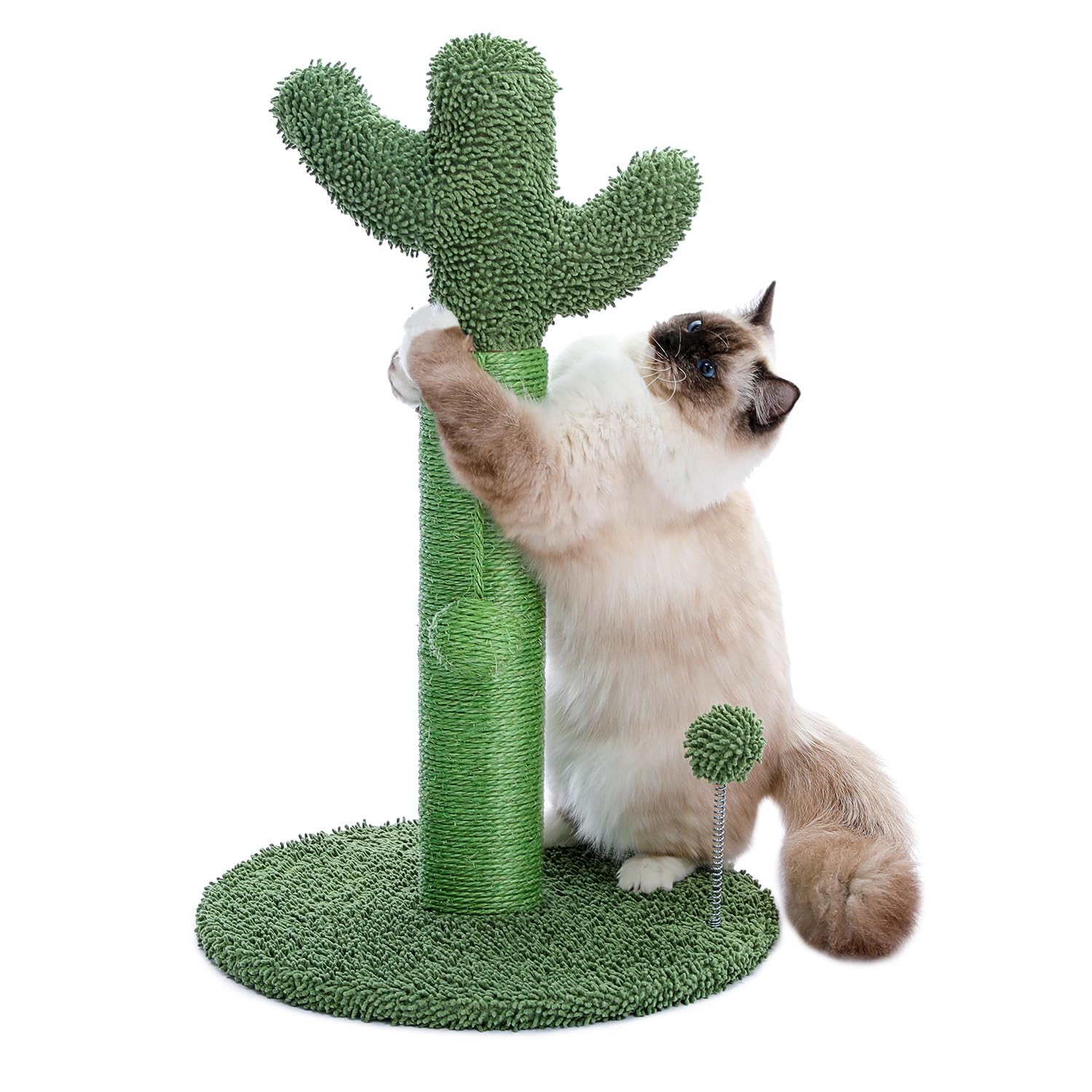 

PAWZ Road Когтеточка Кактус для Больших Кошек Пеньковый Кошачий Тренажер Игровая Площадка для Кошек 65 см Зеленый Столбик, Вертикальный, Дизайн, Кошки, Веревка, Низкая Башня, зелёный