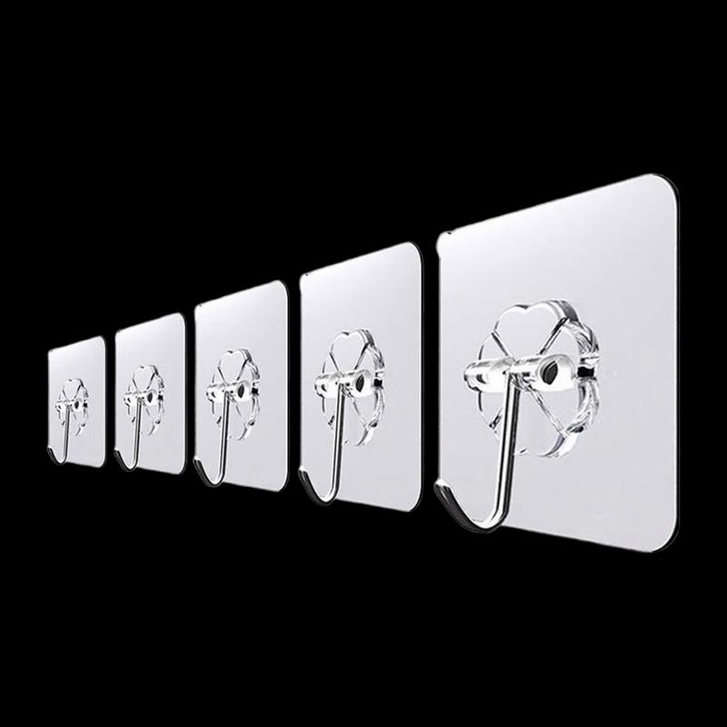 Transparent Adhesive Wall Hooks