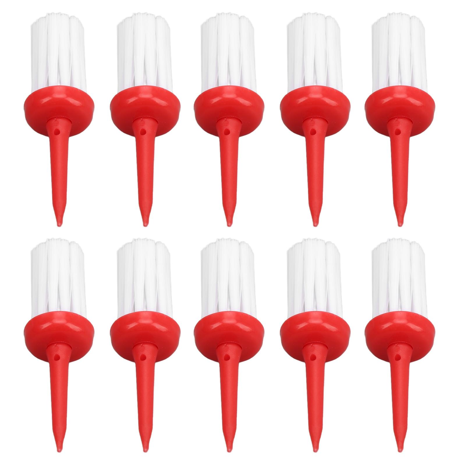 

10pcs Golf Tees Brush Type Low Resistance More Distance Consistent Height Plastic Tees for Golf