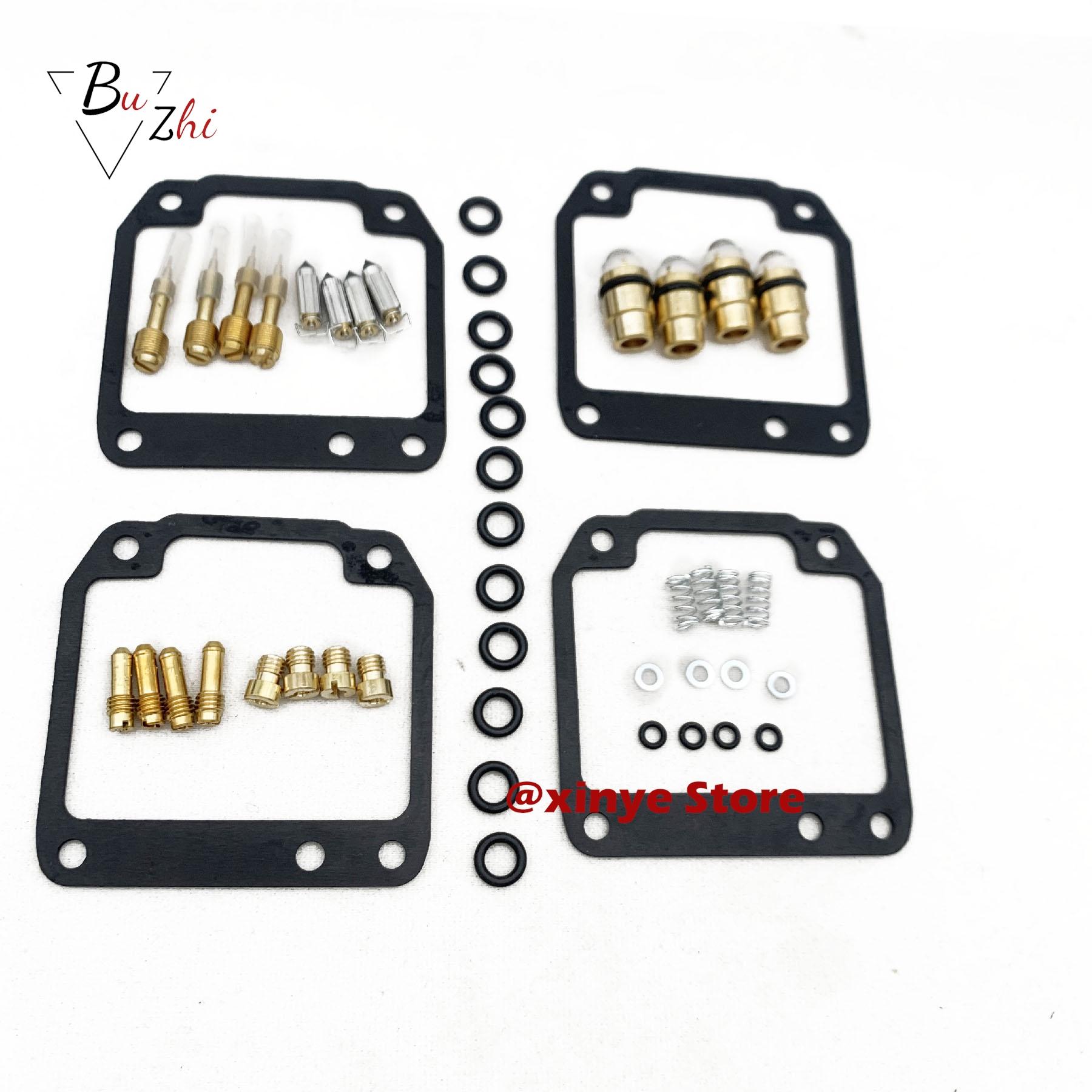 4sets Motorcycle engine carburetor repair kit floating needle seat parts for Yamaha FZ600 1986-1988 YX600 Radian FZ YX 600 4sets