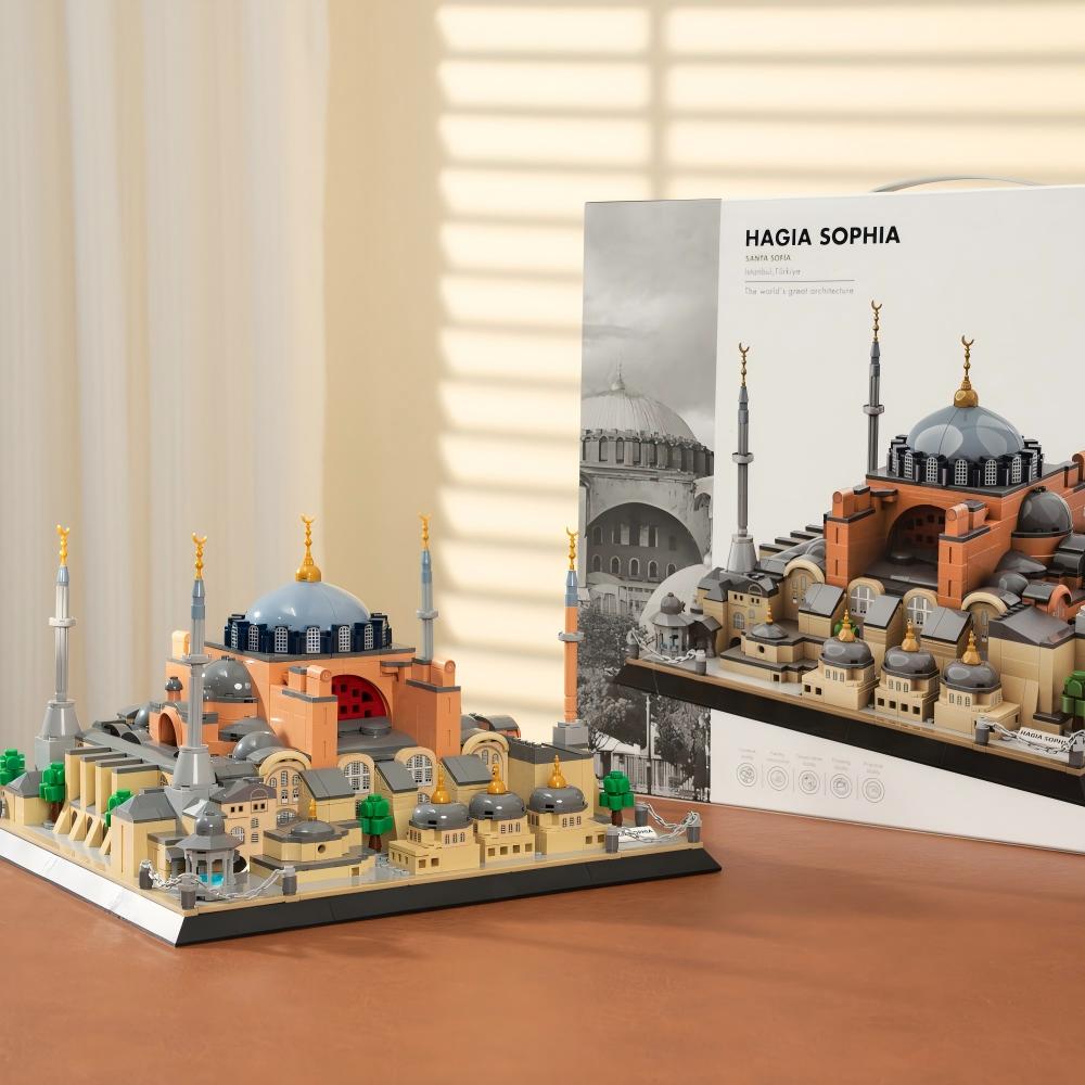 1434PCS Byzantine Cathedral Building Kit - Ancient Empire Architectural Model, Museum-Quality Cultural Heritage Display with box
