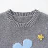 Northern Deer Women's 100% Merino Wool Floral Crochet Vest