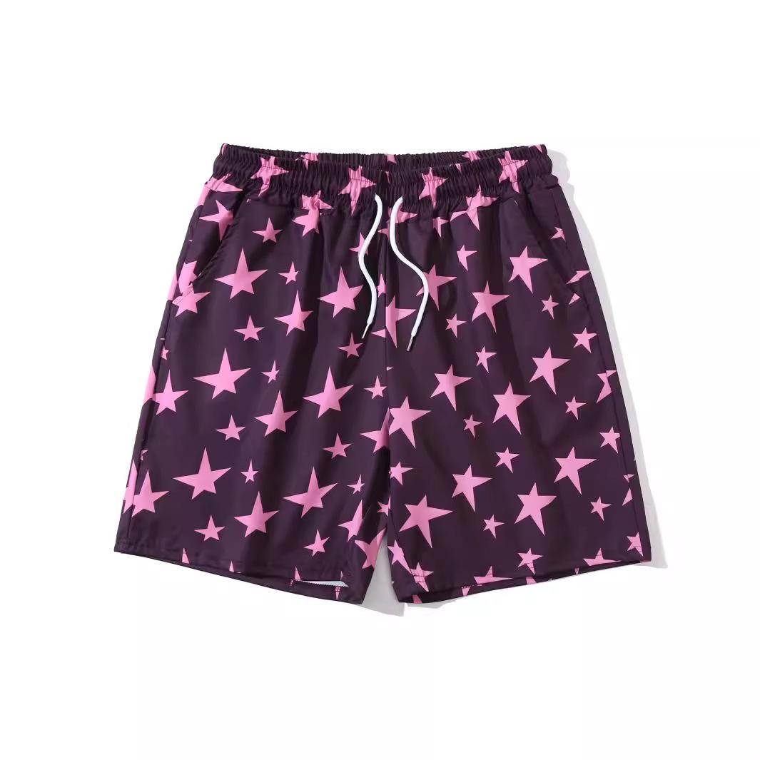 

Мужские летние спортивные повседневные шорты больших размеров для пляжа, мужские шорты XXXL фиолетовый