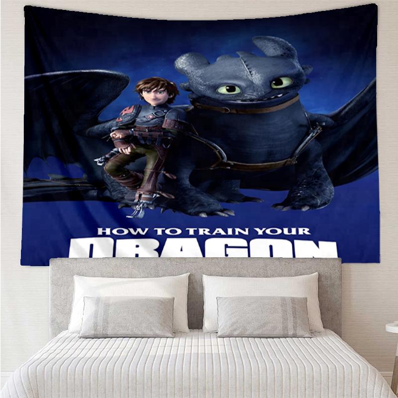 Dragon Print Tapestry, Backdrop, Easy Setup, Ideal for Bedroom, Office & Living Room, with Aesthetic Wall Hanging Decor.