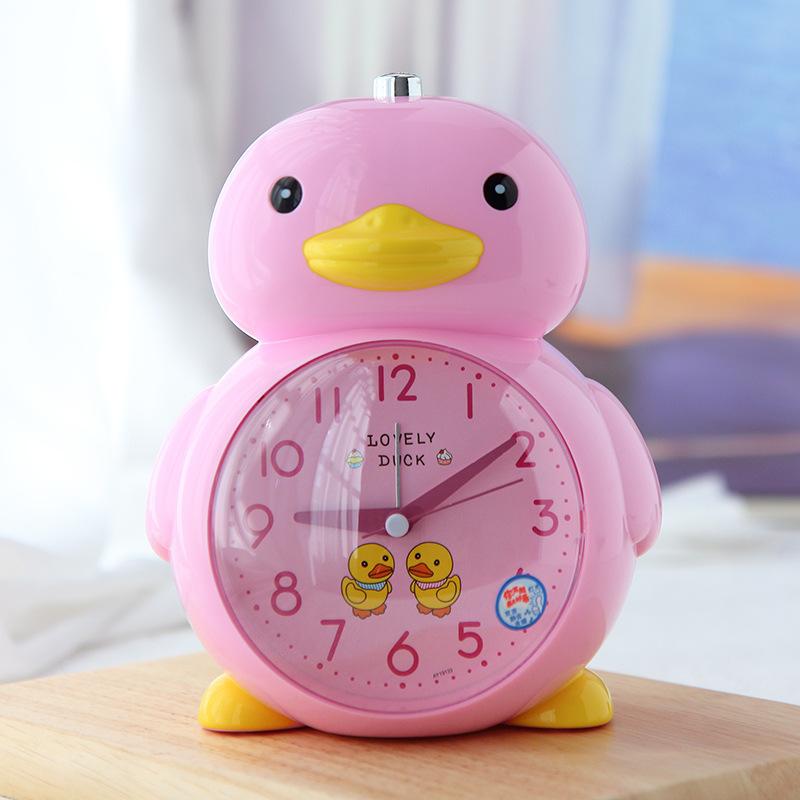 

Big Yellow Duck Alarm Clock Cute Creative Multifunctional Silent Bedside Luminous Lazy Cartoon Duck Student Children Alarm Clock