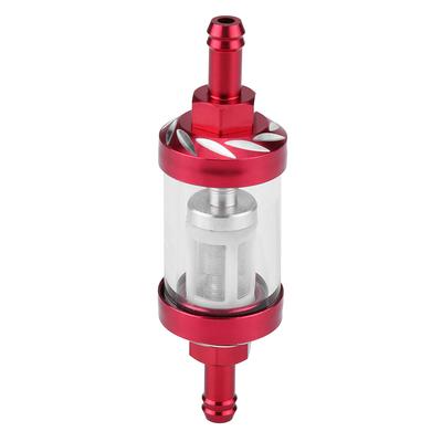 Metallglas-Inline-Gasöl-Kraftstofffilter 8-mm-Gewindeersatz für Motorräder
