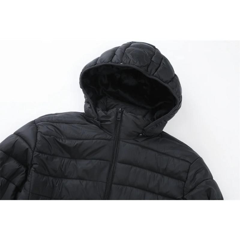 New Winter Fleece-Lined Thickened Cotton Coat Business-Casual Windproof Warm Lightweight Fashionable Hooded Jacket Sports Jacket