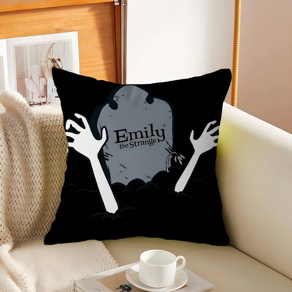 

Comics E-Emily The Strange Cushion Cover Pillow Cover Decor Pillowcase Printed Cushion Case For Couch 16x16Inch