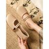Gentle flat-soled single shoes women's summer and autumn new one-word belt Mary Jane soft sole