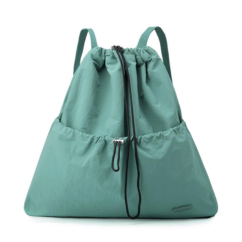 

Ниша повседневный легкий спортивный рюкзак со шнурком для путешествий на работу и учебы бирюзовый зеленый