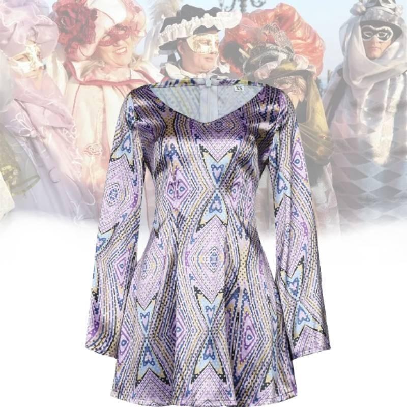 Retro European And American Hippie Disco Party Dress Costume For Halloween