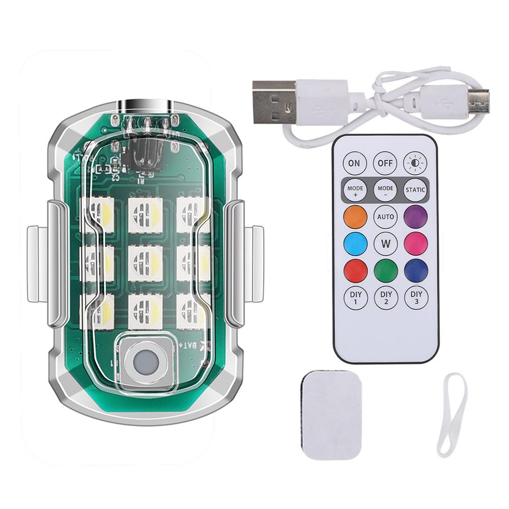 Wireless Car Strobe Lights Anti Collision Flash Warning Light Motorcycle LED Warning Light Vehicle Accessories